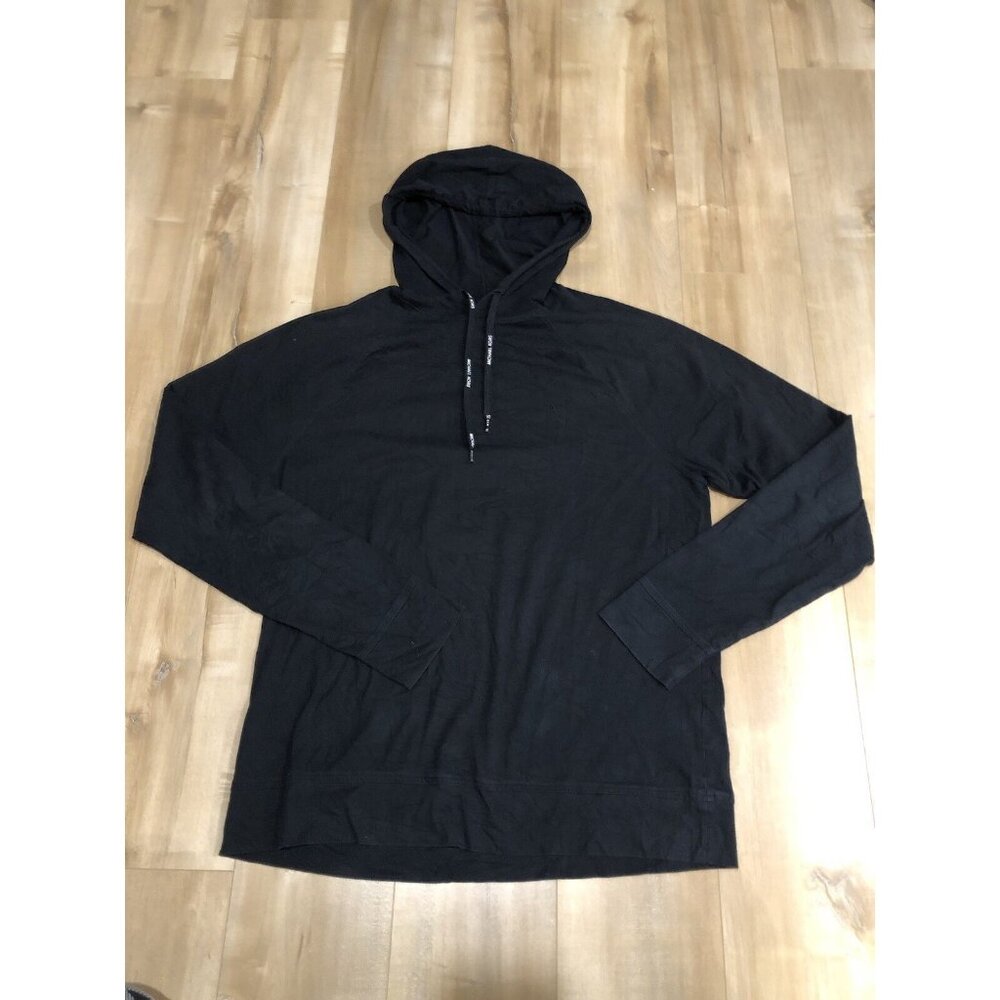 Michael Kors Black Hoodie Men's Size Medium Pullover Long Sleeve Jacket